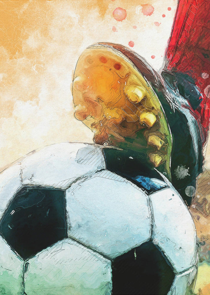 Arte deportivo del fútbol 1 | Impresiones en Lienzo