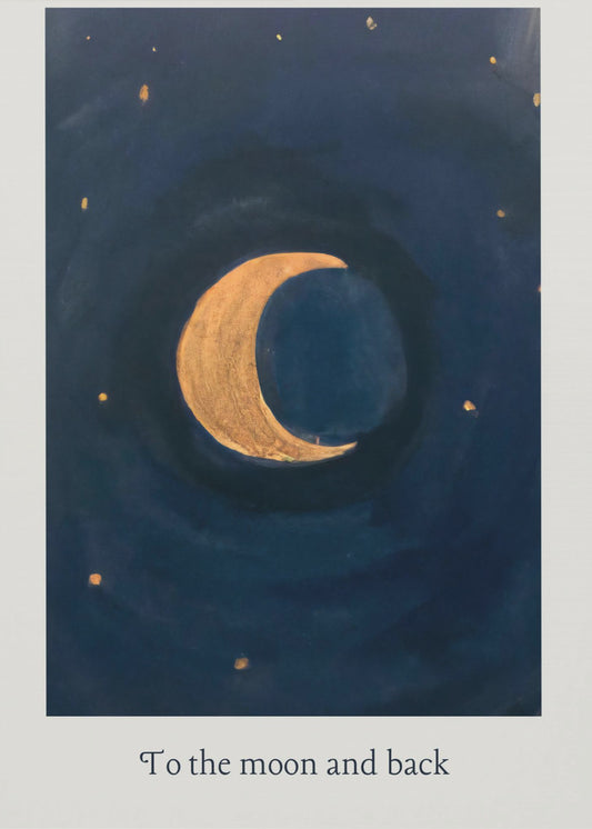 A la luna y de regreso | Impresiones en Lienzo
