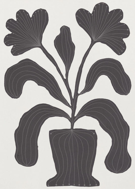 Linocut Flowers #2 | Poster