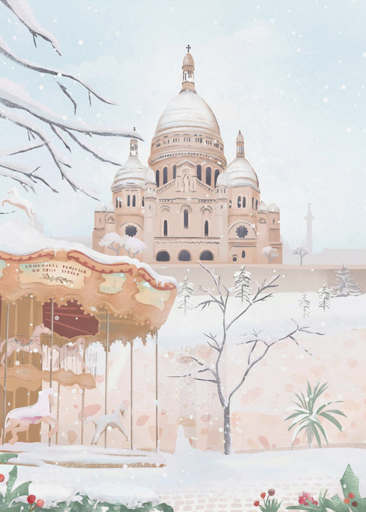 L'hiver à Paris | Tableaux sur Toile