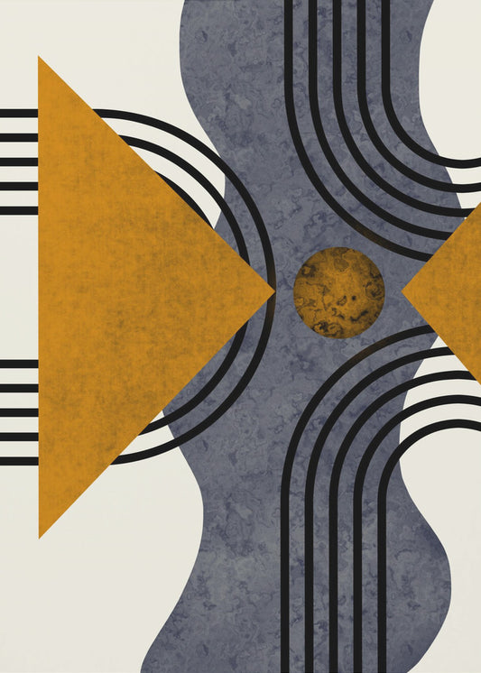 Textured Mid Century Composition 3 | Poster