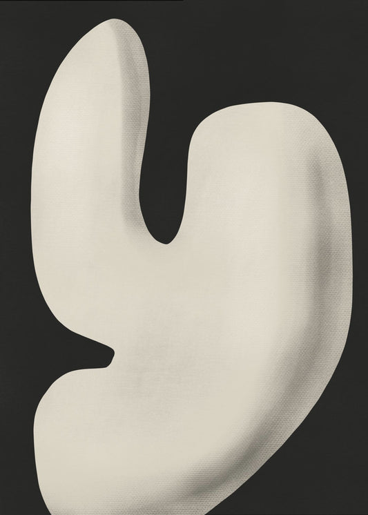 Abstract White Sculpture Y | Poster