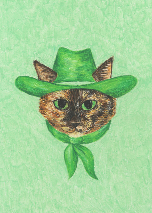 Tilly, sköldpaddskatten Cowgirl | Canvas