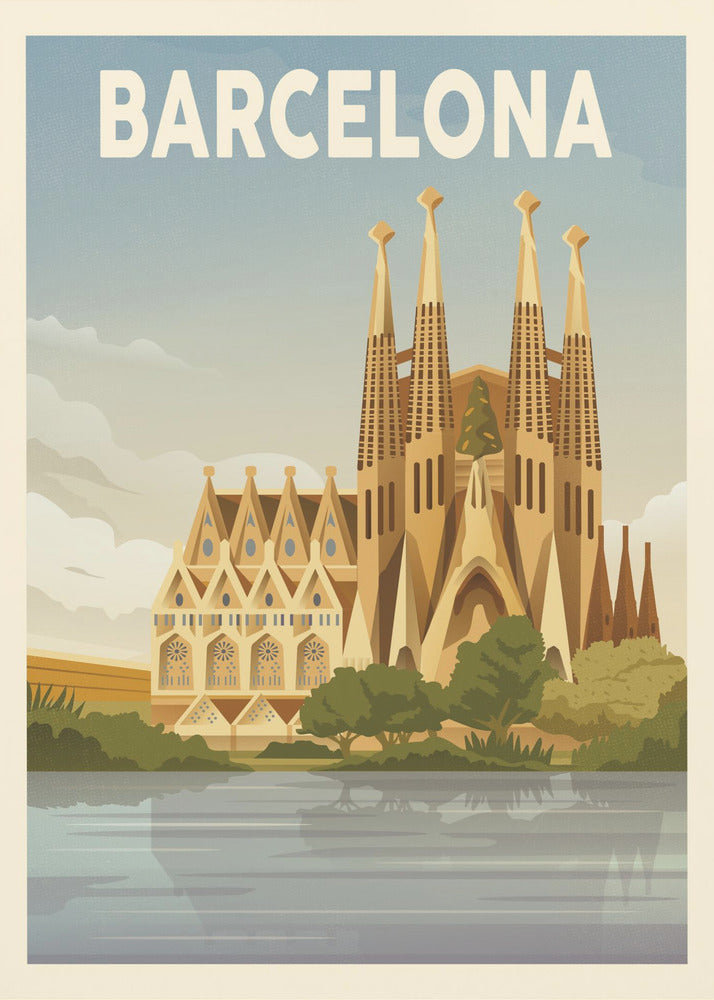 Barcelona Resetryck | Canvas