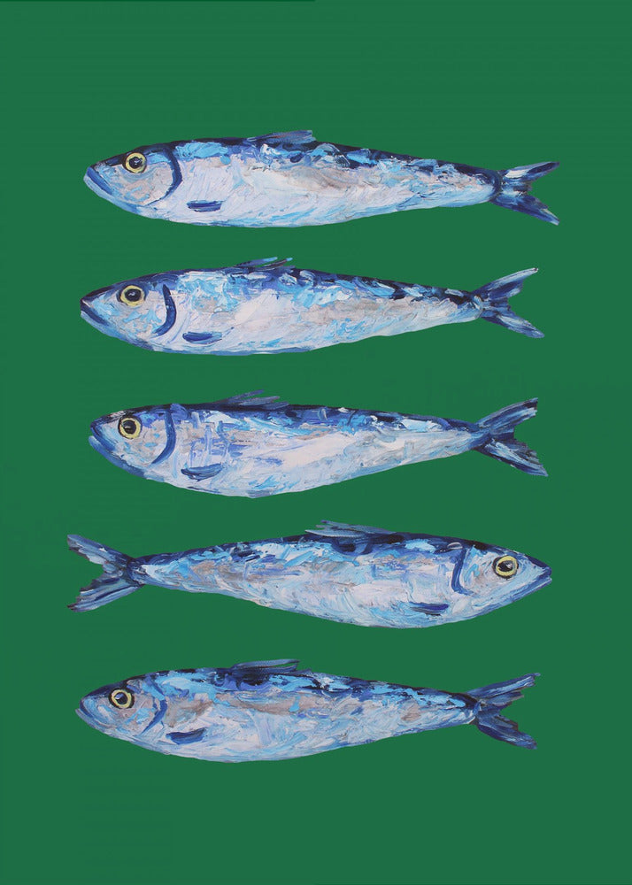 Sardines Forest Green | Poster
