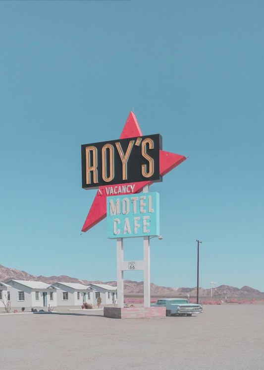 Roy's Motel Cafen retrokyltti | Canvastaulut