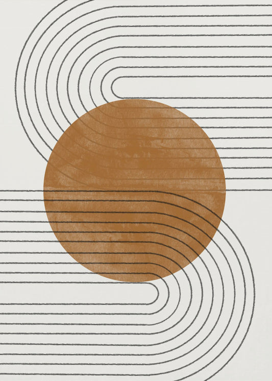 Beige och brun balans nr 3 | Poster
