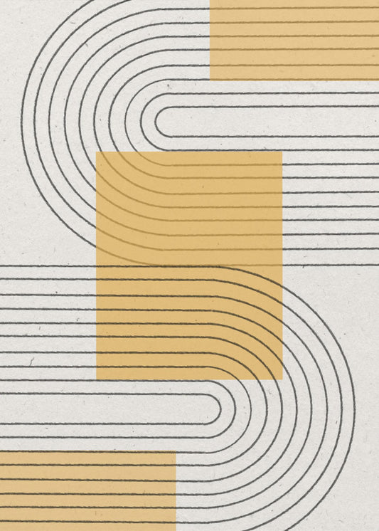 Gul Modern Grafik | Poster