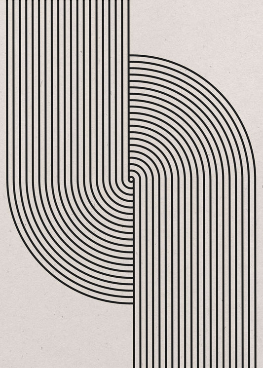 Mitten av århundradet Modern komposition | Poster