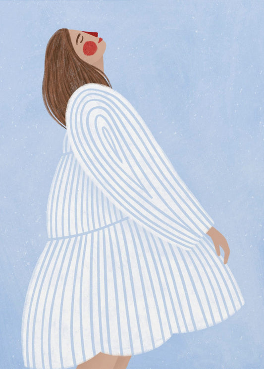 The Woman With the Blue Stripes | Poster