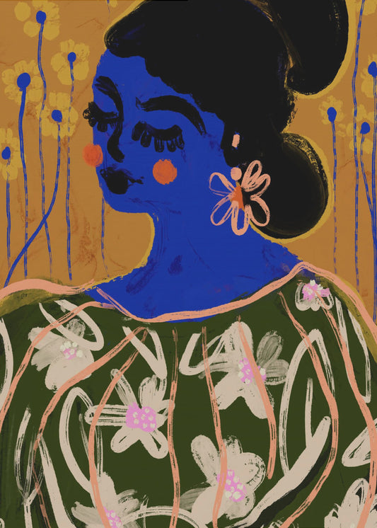 The Blue Woman | Poster