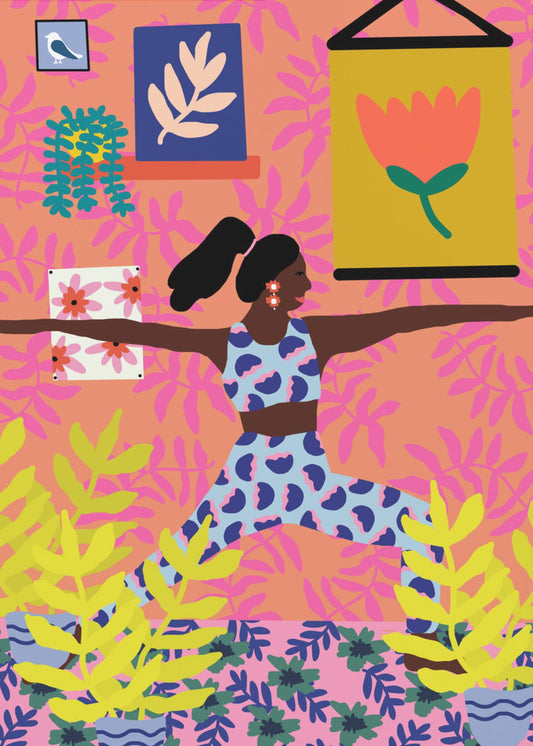 Yoga Warrior Position | Poster