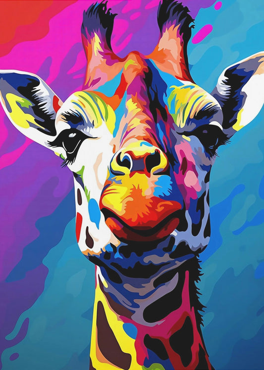 Giraffa Pop Art | Stampe su Tela