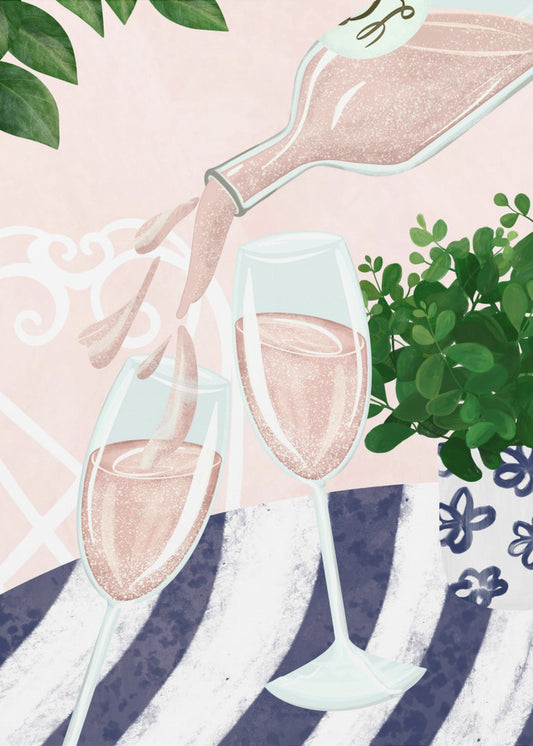 Mousserande rosé | Poster