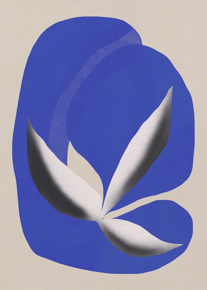 Liquid cobalt blue abstraction 02 | Poster