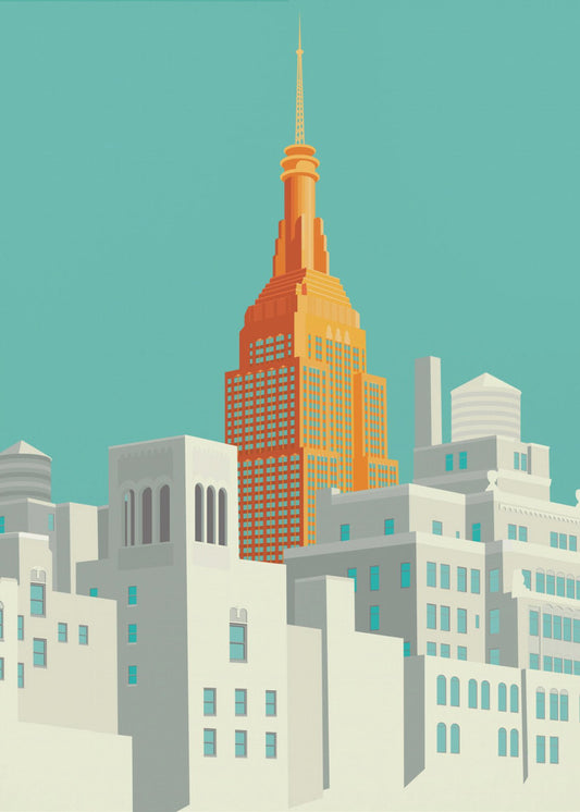 New Yorkin näkymä ylängöltä | Canvastaulut