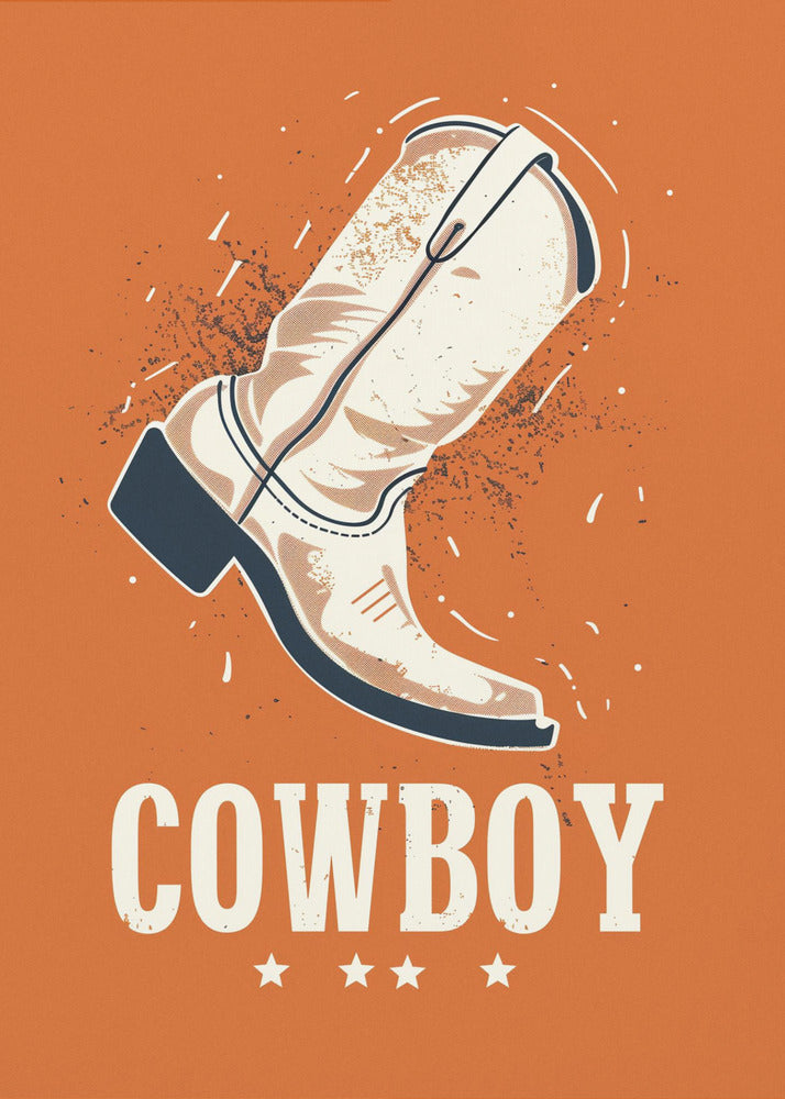 Botas de vaquero vintage | Impresiones en Lienzo