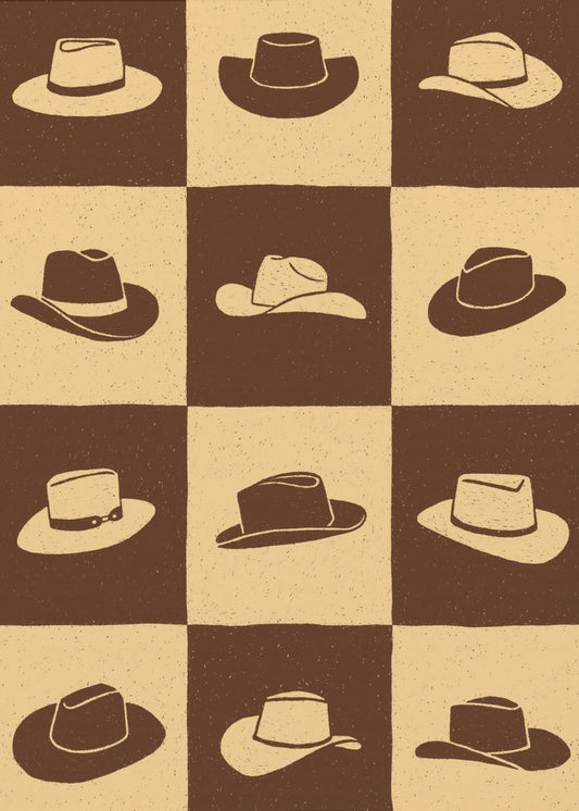 Cowboy-shakkilauta | Canvastaulut