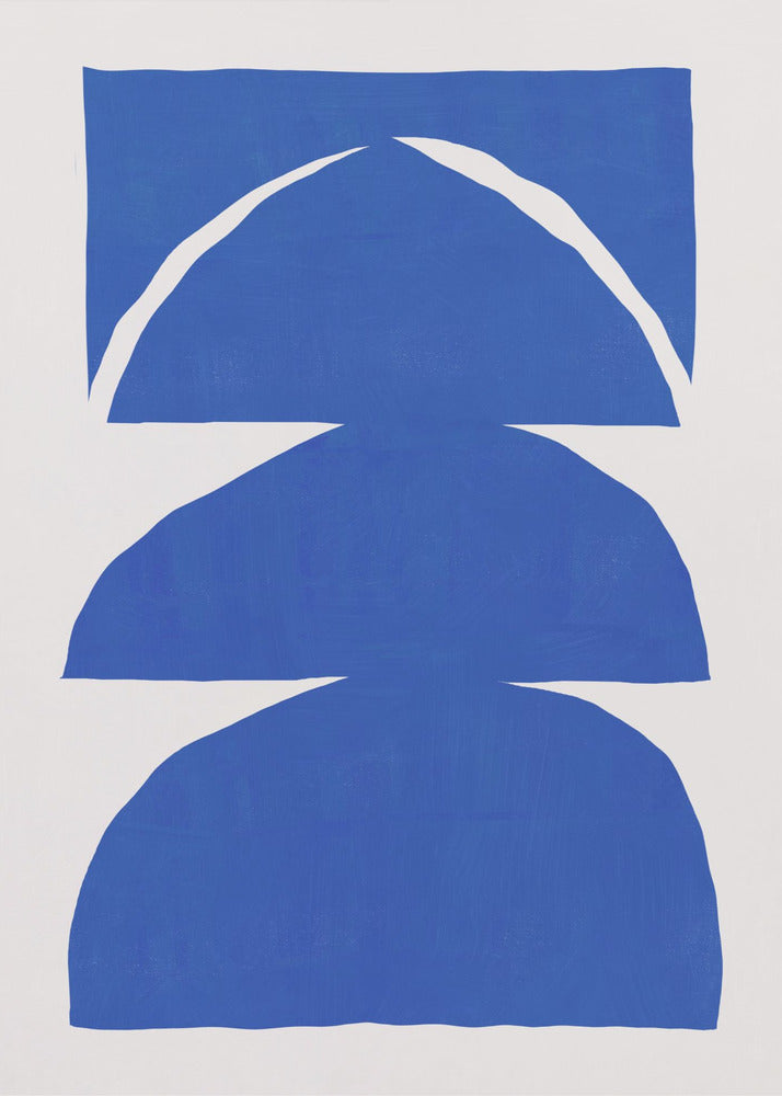Geometric Shapes On A White Background | Poster