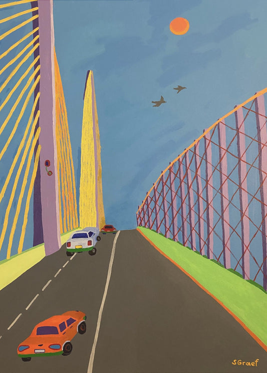 Ajaminen Sunshine Skyway -sillan yli | Canvastaulut
