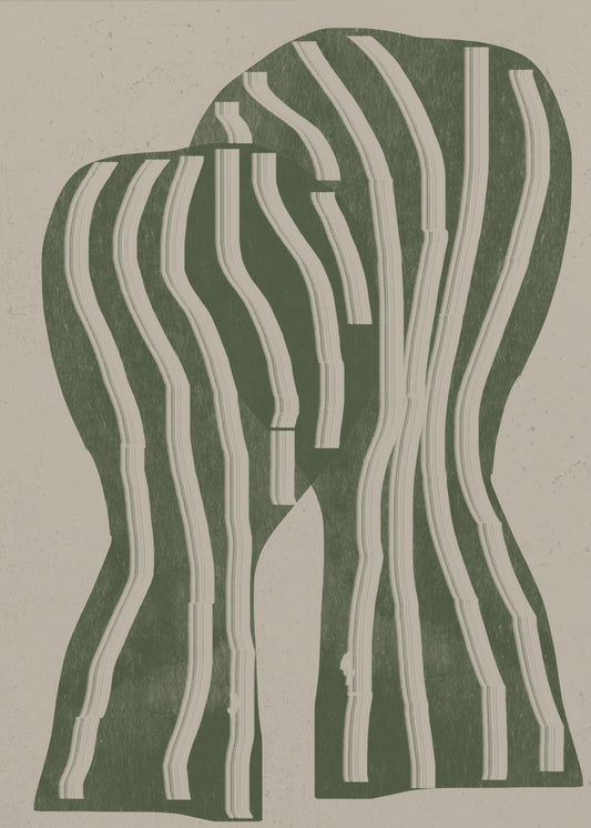Böjda ränder | Poster