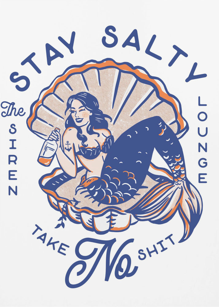 Restez Salty Siren Lounge Pin-Up Sirène | Tableaux sur Toile
