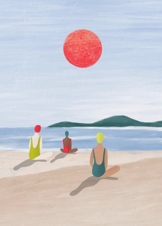 Girls At the Beach | Poster