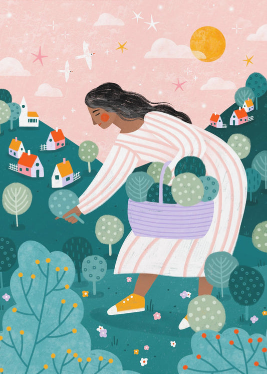 A Woman Tree Picking | Poster