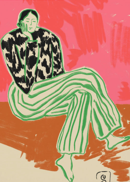 Calm Woman Portrait | Poster