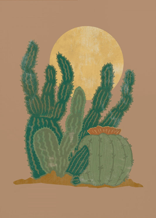 Modern Americana-kaktus | Canvas