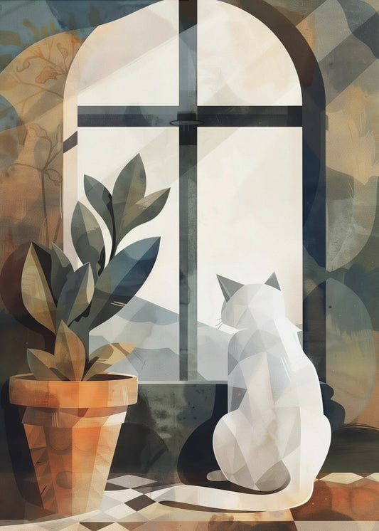 White cat | Poster