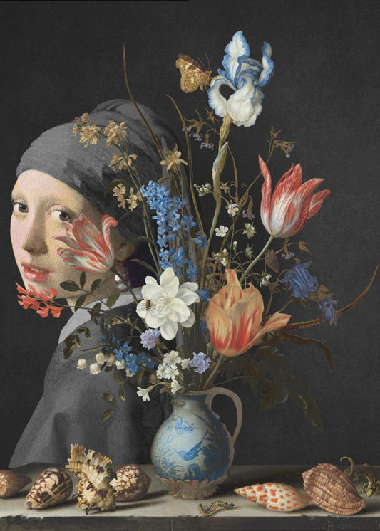 Girl With a Pearl Earring -  Behind a Wan Li Vase Edition | Poster