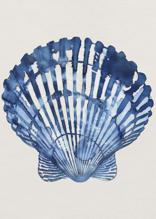 Indigo Seashell | Poster