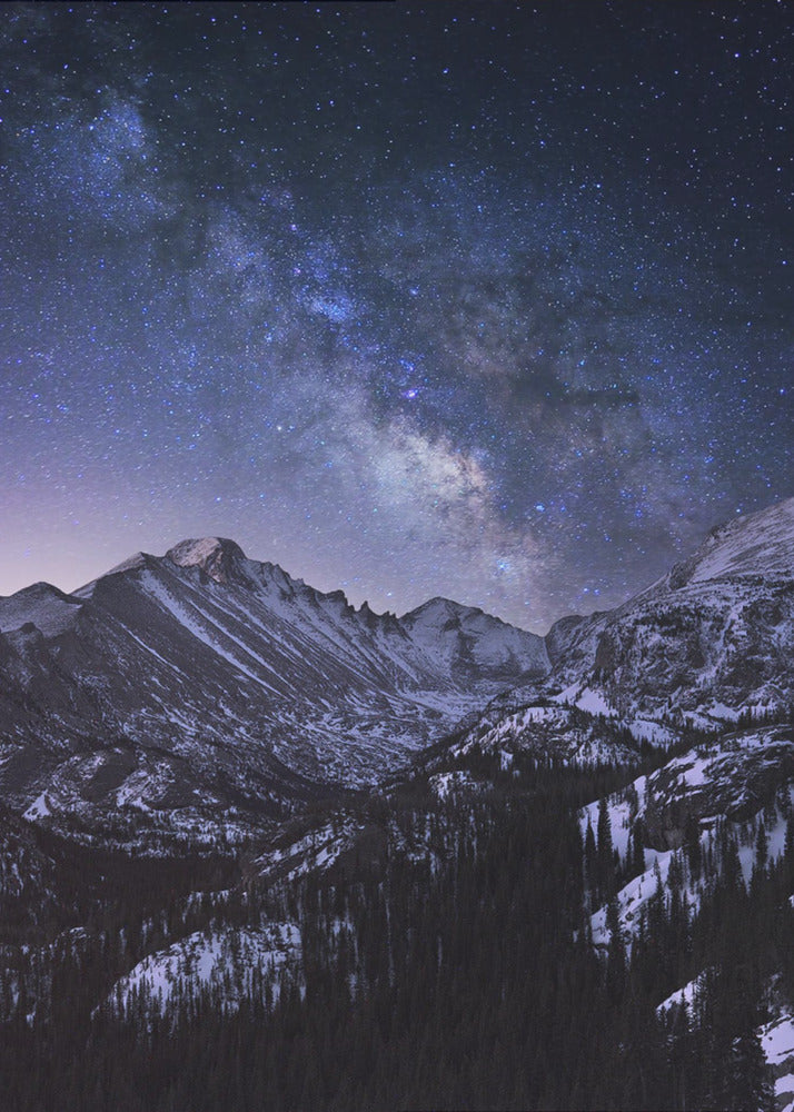 Vía Láctea sobre Longs Peak | Impresiones en Lienzo