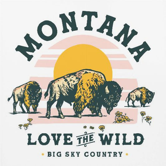 Montana Buffalo Art: Liefde voor de wildernis | Canvasprints