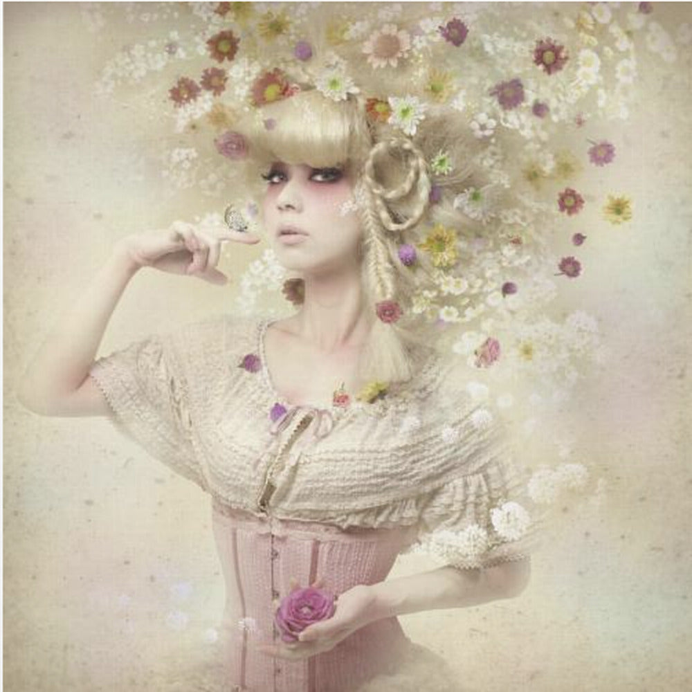 Meisje van de bloementuin | Canvasprints